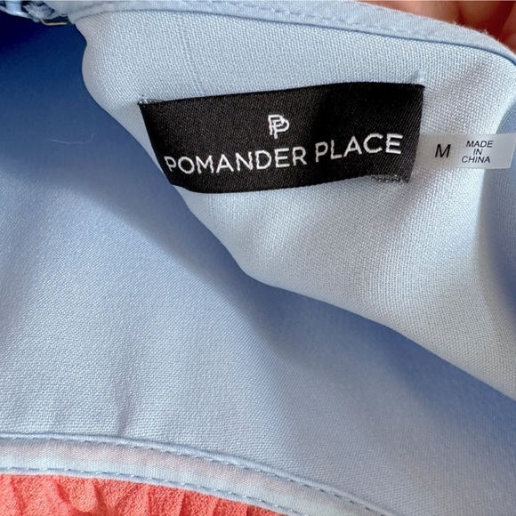 Pomader Place blue and coral dress Medium - Picture 4 of 4